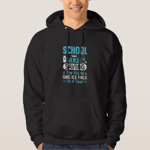 Sudadera Enfermera Escolar Femenina Salvando Al Mundo Con U