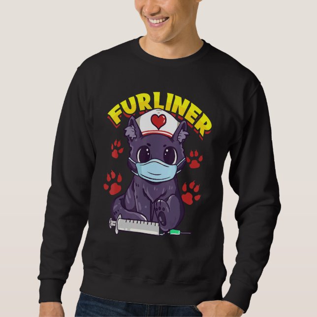 Sudadera Enfermera Esencial Héroe De Frontline Un Furline D (Anverso)