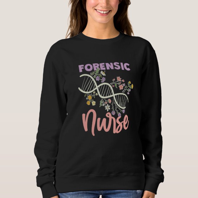 Sudadera Enfermera forense Científico forense Criminalismo (Anverso)