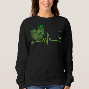 Sudadera Enfermera irlandesa St Patricks Day Tee Stethoscop