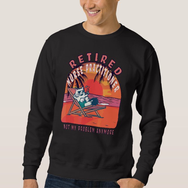 Sudadera Enfermera jubilada profesional jubilada (Anverso)