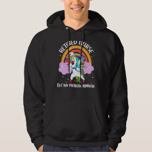 Sudadera Enfermera jubilada Rn Enfermería Magia Unicornio A