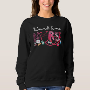 Sudadera Enfermera leñosa Leopardo Plaid Love Heart Stethos