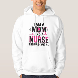 Sudadera Enfermera Mamá Nada Me Asusta Diseño De Grabado Vi