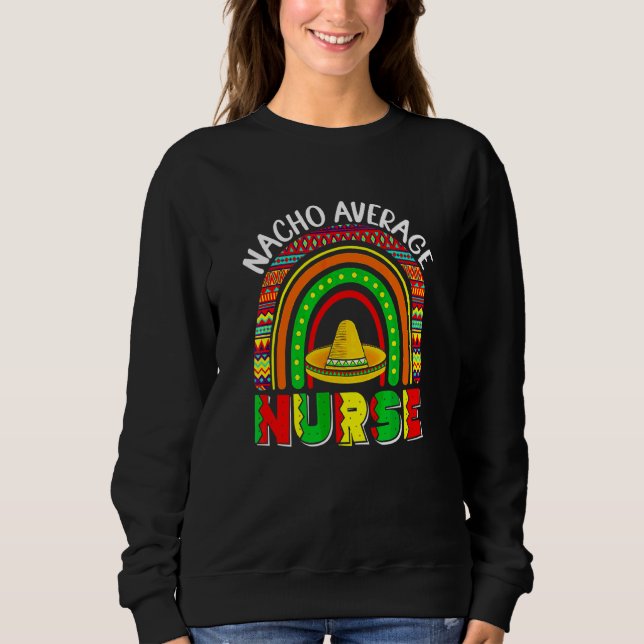 Sudadera Enfermera media mexicana Fiesta mexicana (Anverso)