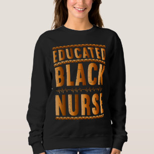 Sudadera Enfermera Melanin Enfermera de historia negra educ