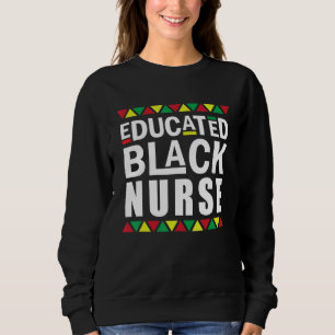 Sudadera Enfermera Melanin Enfermera de historia negra educ