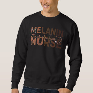 Sudadera Enfermera melanina - afroamericana enfermera negra