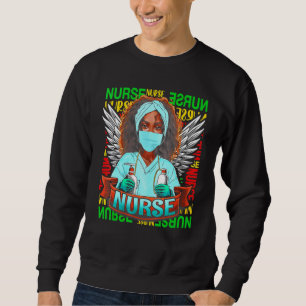 Sudadera Enfermera negra 2022 Afro Melanin Mon de historia