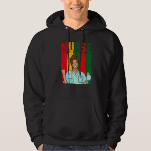 Sudadera Enfermera negra afroamericana melanina afroamerica