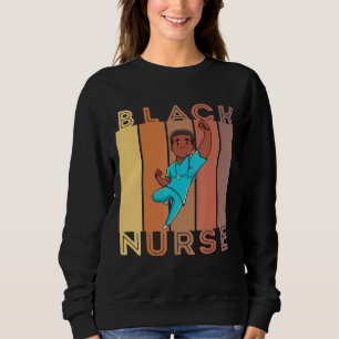 Sudadera Enfermera negra Melanin Enfermeras mujeres piel ma