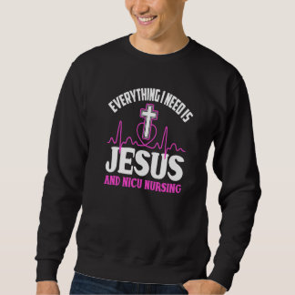 Sudadera Enfermera Nicu Cristiana Jesús Religioso Uci Neona