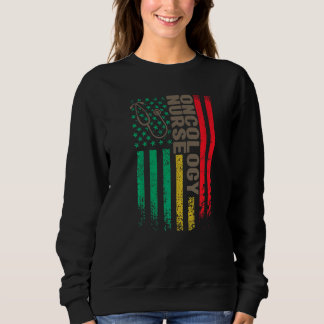 Sudadera enfermera oncológica bandera estadounidense enferm