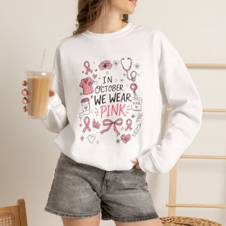 Sudadera Enfermera oncológica regalo de octubre rosa cáncer