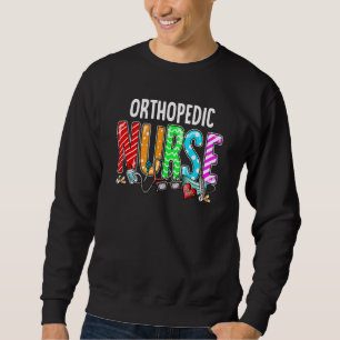 Sudadera Enfermera ortopédica Placed Red Love Heart Stethos