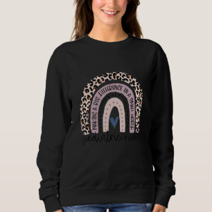Sudadera Enfermera pediátrica Leopard Print School Mujeres