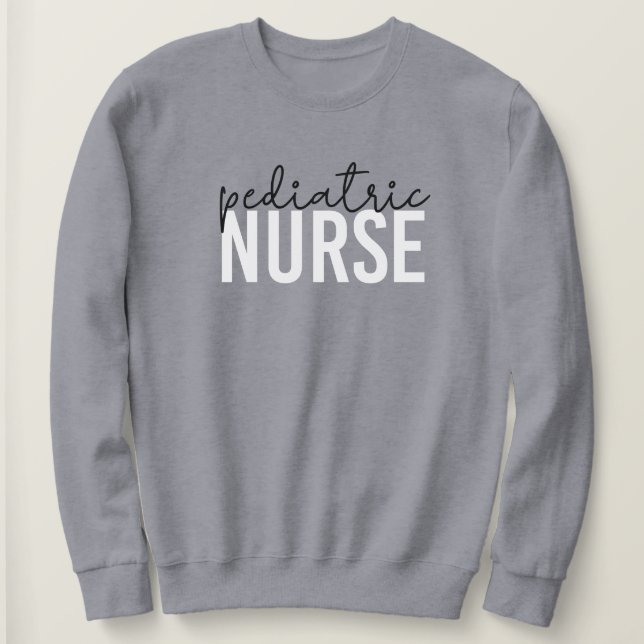 Sudadera Enfermera pediátrica regalo de agradecimiento para (Anverso del diseño)