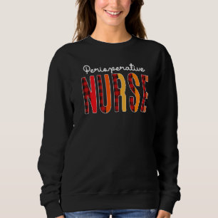 Sudadera Enfermera perioperatoria Plaid Red Love Heart Stet