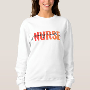 Sudadera Enfermera Perioperatoria Tipografía Moderna