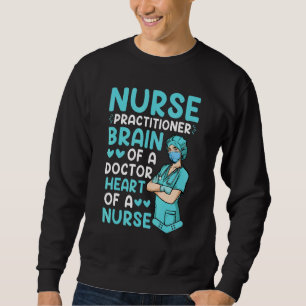 Sudadera Enfermera Practicante Cerebro De Un Doctor Corazón