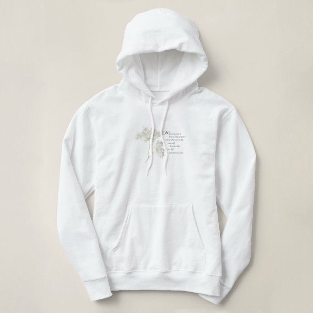 Sudadera Enfermera practicante Touch Lives Wildflower (Diseño del anverso)