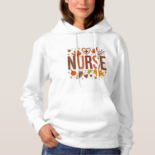 Sudadera Enfermera Retro Bubble Letters Groovy