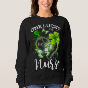 Sudadera Enfermera St Patricks Day 1 Lucky Nurse Irlandés S