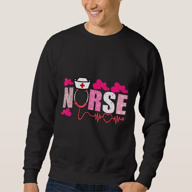 Sudadera Enfermera Stethoscope Amor Cuto (Anverso)