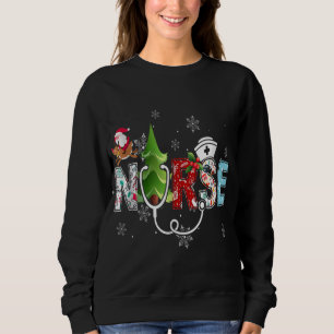 Sudadera Enfermera Stethoscope Decoración de árbol de Navid