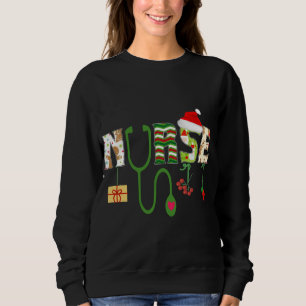 Sudadera Enfermera Stethoscope Navidades Enfermería Salud m