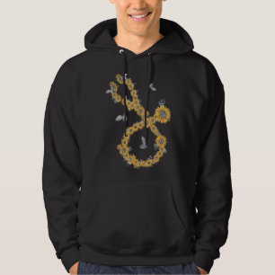 Sudadera Enfermera Stethoscope Pintado de girasoles