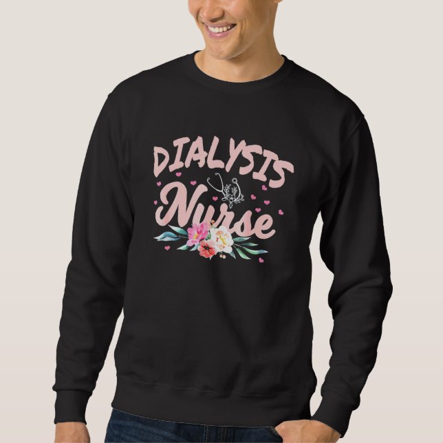 Sudadera Enfermera técnica de diálisis Corazón renal 1 (Anverso)
