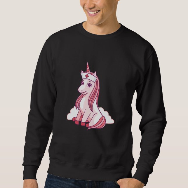 Sudadera Enfermera Unicorn Nursicorn (Anverso)