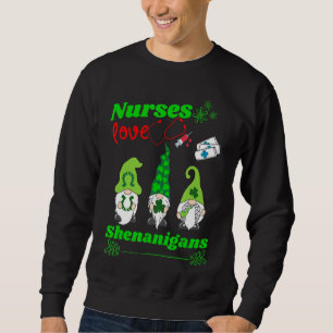 Sudadera Enfermeras Aman A Shenanigans Graciosos Gnomes Enf