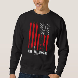 Sudadera Enfermeras de Urgencias de EE. UU. Trabajadoras Sa
