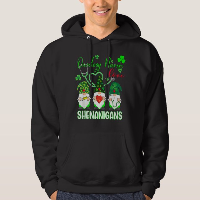 Sudadera Enfermeras oncológicas Aman A Shenanigans Gnomes G (Anverso)