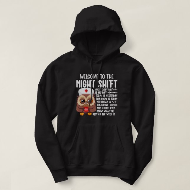 Sudadera Enfermería Bienvenidos A Nursi Certificado CNA De  (Diseño del anverso)