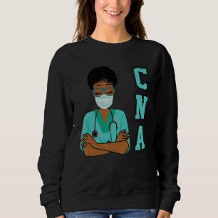 Sudadera Enfermería Black Cna Magic Afro Chica Orgullo muje