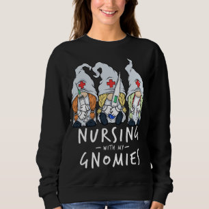 Sudadera Enfermería con mis genomas de enfermera Gnome en e