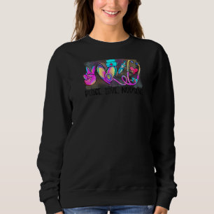 Sudadera Enfermería de amor por la paz Stethoscope Enfermer