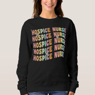 Sudadera Enfermería De Enfermeras De Hospi Retro Groovy Par