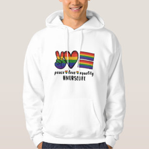Sudadera Enfermería LGBT para la igualdad de amor por la pa