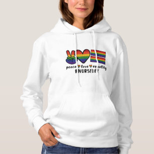Sudadera Enfermería LGBT para la igualdad de amor por la pa