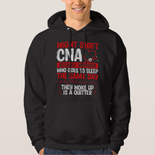 Sudadera Enfermería Turno de noche CNA Funny Assistant de E