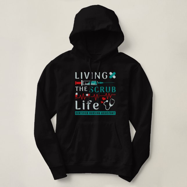 Sudadera Enfermería viviendo la Enfermería certificada por  (Diseño del anverso)