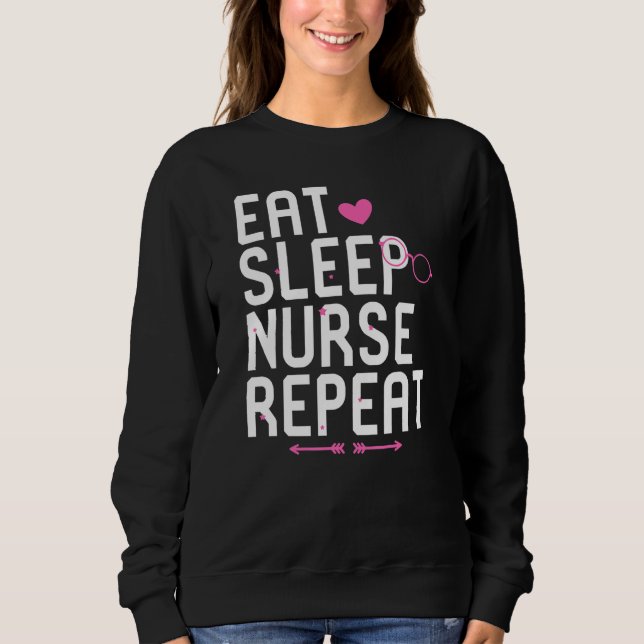 Sudadera Enfermero de dormir repetición de la vida escolar  (Anverso)