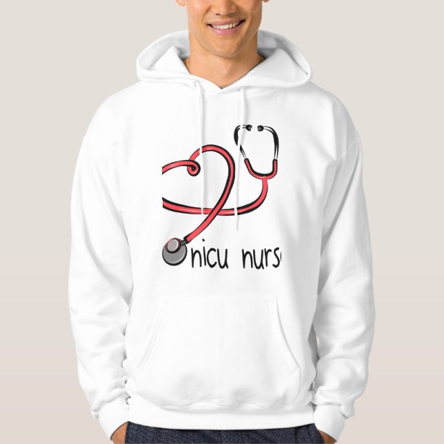 Sudadera Enfermero de enfermeras de la NICU - NICU Nurse Sh (Anverso)