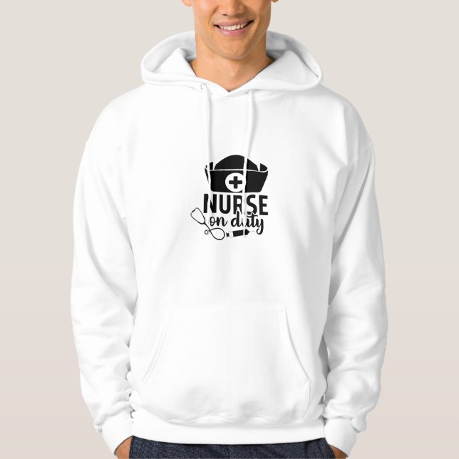 Sudadera Enfermero De Enfermería De Regalo Por Deber (Anverso)