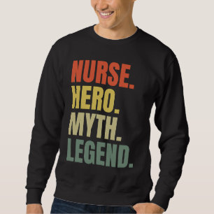 Sudadera Enfermero de Leyenda de Mitos de Héroe Mejor Enfer