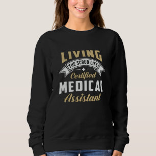 Sudadera Enfermero de Medicina de Auxiliar Médico Certifica